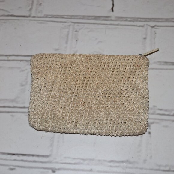 🤎✨ Woven Beige Coin Purse · 4"x6" · Zipper Closure - Picture 3 of 5